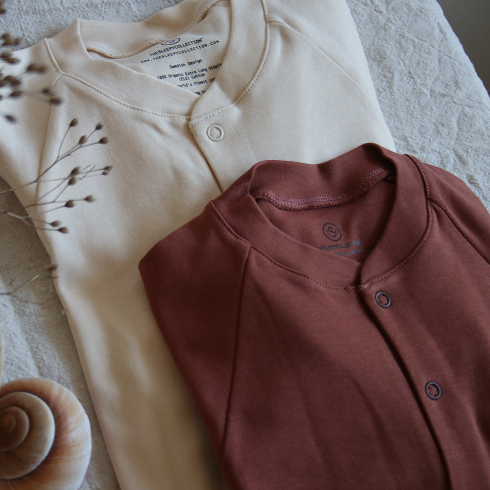 Baby sleepsuit - Rust