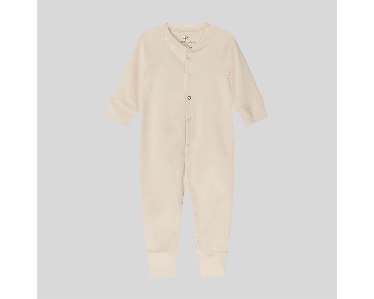 baby sleepsuit in natural and organic pima cotton 